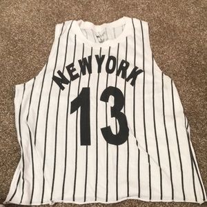 New York stripped tank top